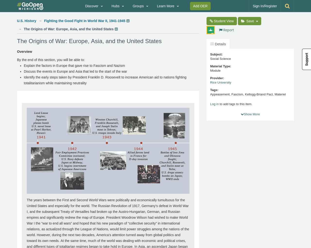 U.S. History, Fighting the Good Fight in World War II, 1941-1945, The ...