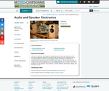 Audio and Speaker Electronics Audio and Speaker Electronics