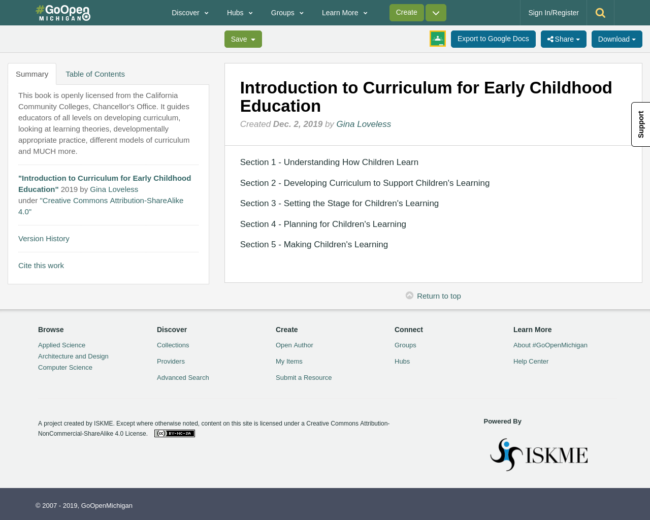 introduction to curriculum for early childhood education